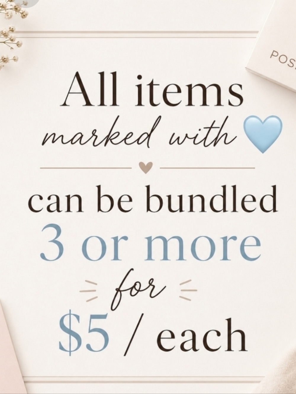BUNDLE SALE